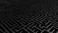 Huge black grey maze. ÃÂ¡hoices and challenge theme. ÃÂ¡omplex way to find exit, business concept or education. Template for